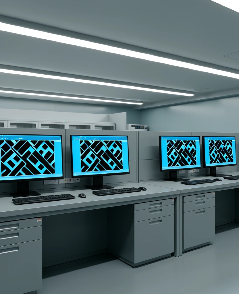 Interior of the Asia Vector Research laboratory in Tokyo